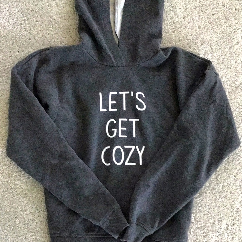 Really comfortable let’s get cozy hoodie